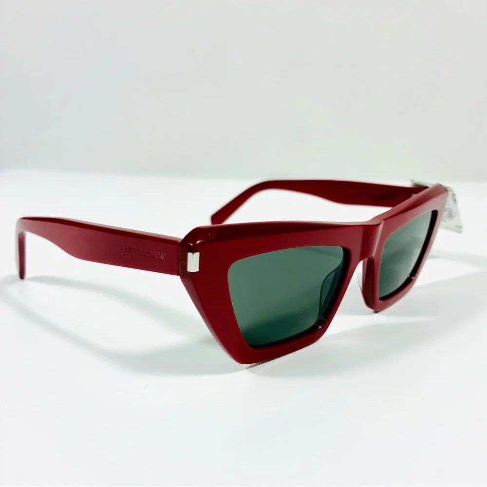 Saint Laurent 52mm Cat Eye Sunglasses Red SL 467 NEW